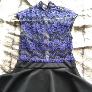 Sophisticated half lace dress